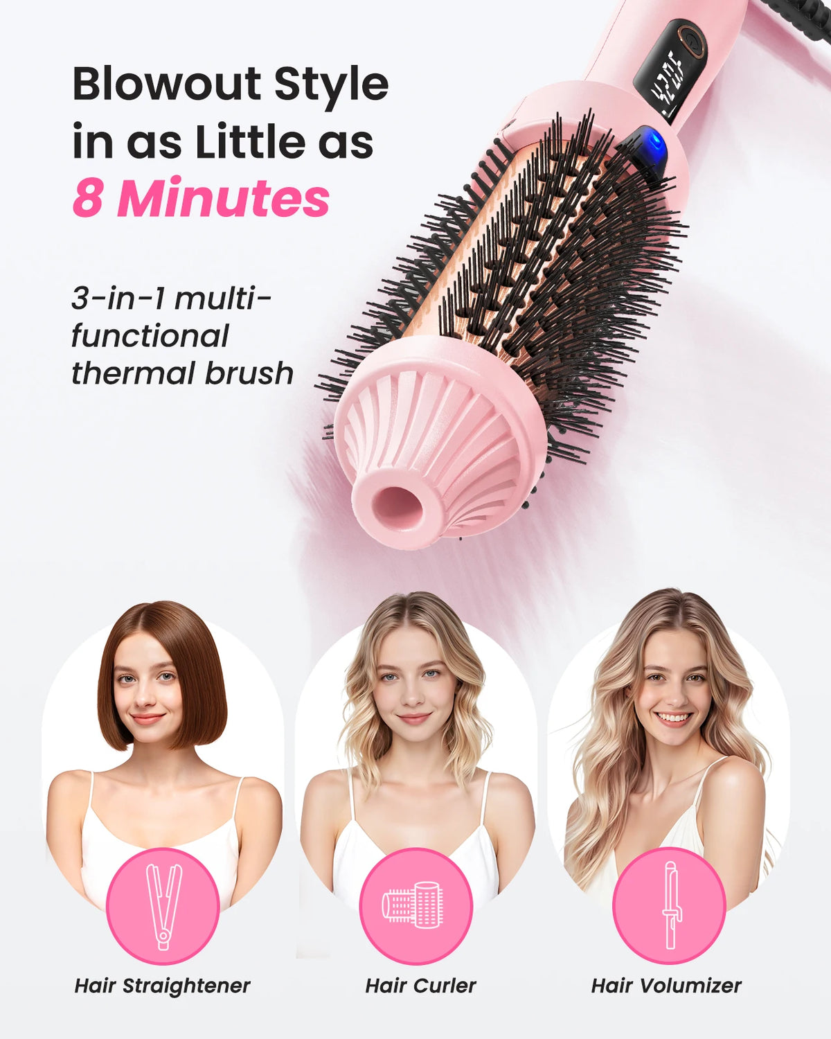 Infrared Hair Styler – Faster Drying, Healthier Shine!