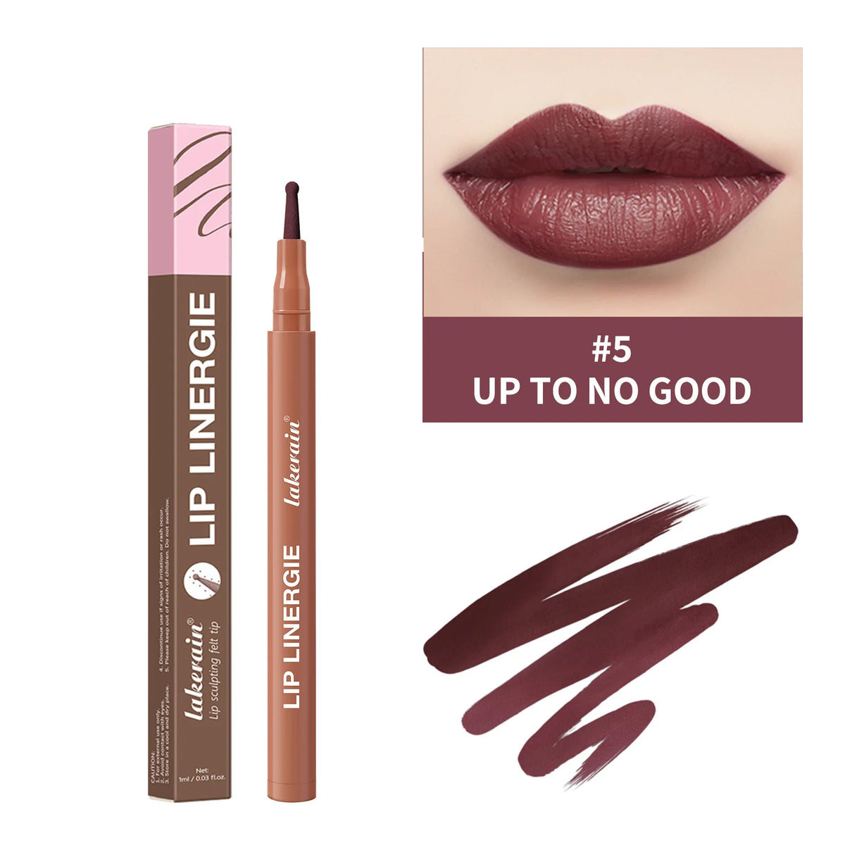 Waterproof Lip Liner Stain Lip Lingerie Long Lasting 8 Colors Transfer Proof Smudge Resistant Color No Bleed Formula  Cosmetics