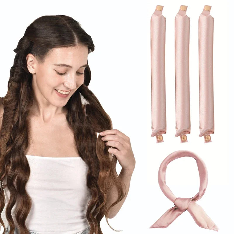 CurlDream™ Heatless Curler ✨ — Wake Up to Perfect Curls