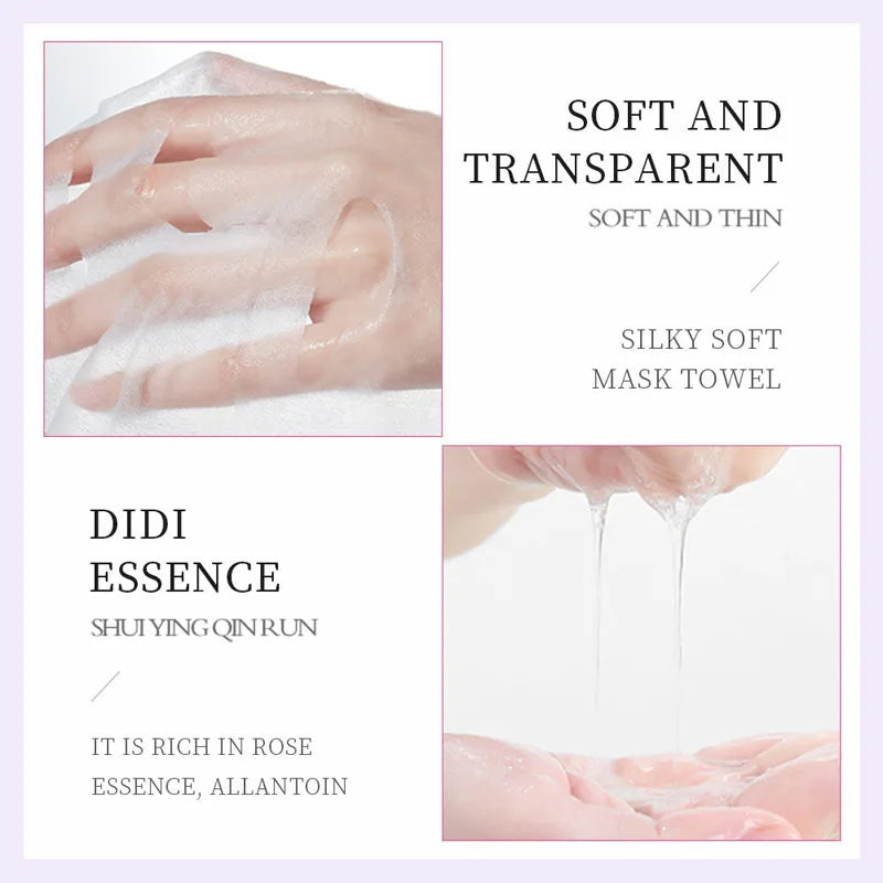 20pcs Hydrating And Moisturizing Face Masks, 5 Kinds Of Mixed Packs, Moisturizing And Hydrating, Containing Hyaluronic Acid And Vitamin C, Make Facial Skin More Delicate, Smooth, And Hydrated, Portable For Travelling/Valentines Day/Mothers Day