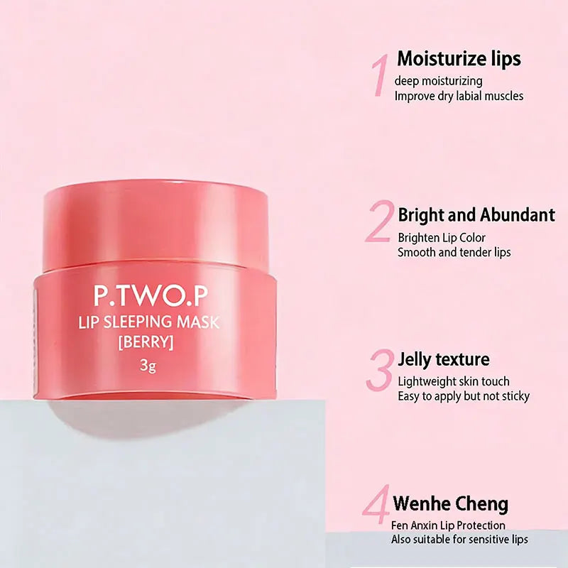 Jelly Lip Balm Fruite Fragrance Moisturizing Lip Gloss Mask Base Makeup Fades Lips Lines Anti-Cracking For Lip Care Lipstick
