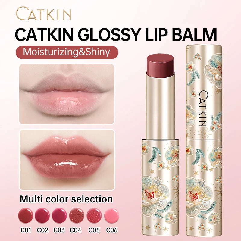 CATKIN GLOSSY LIP BALM, 6 Vibrant Colors Moisturize Protect & Soothe, for Halloween Cosplay & Party Lip Looks