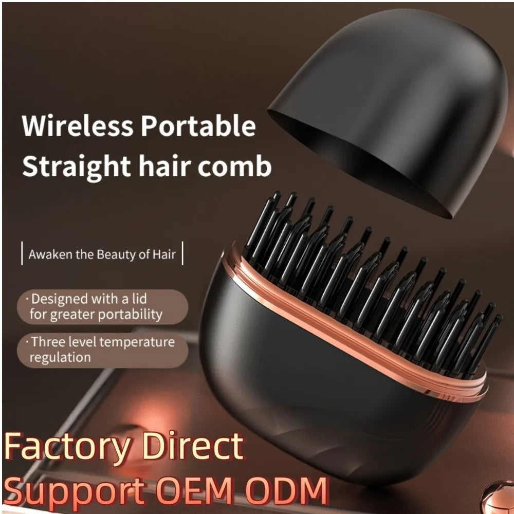 StyleGo Cordless 2-in-1 Straightener & Comb