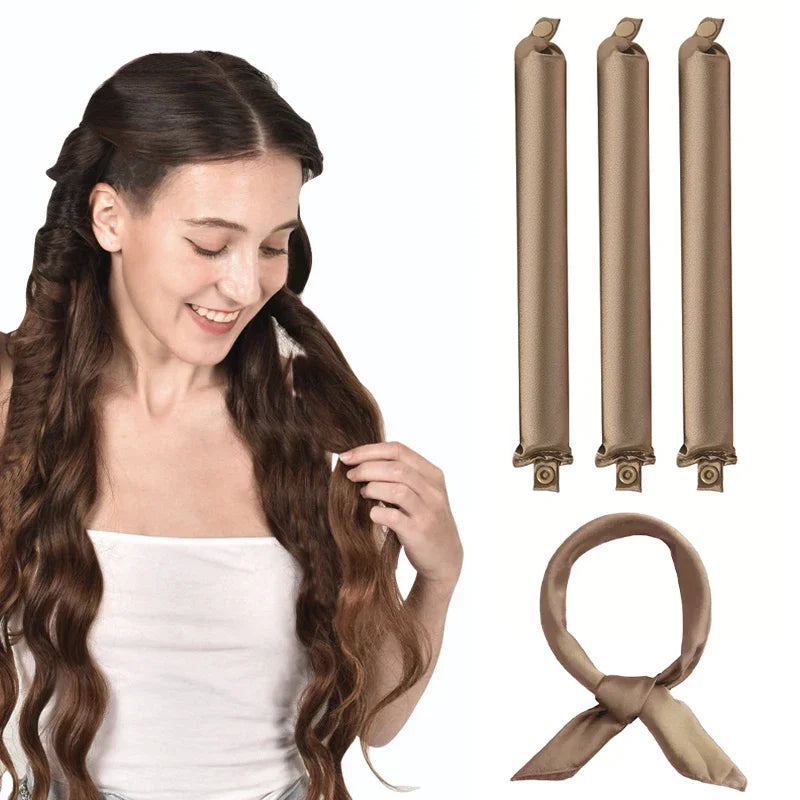 CurlDream™ Heatless Curler ✨ — Wake Up to Perfect Curls