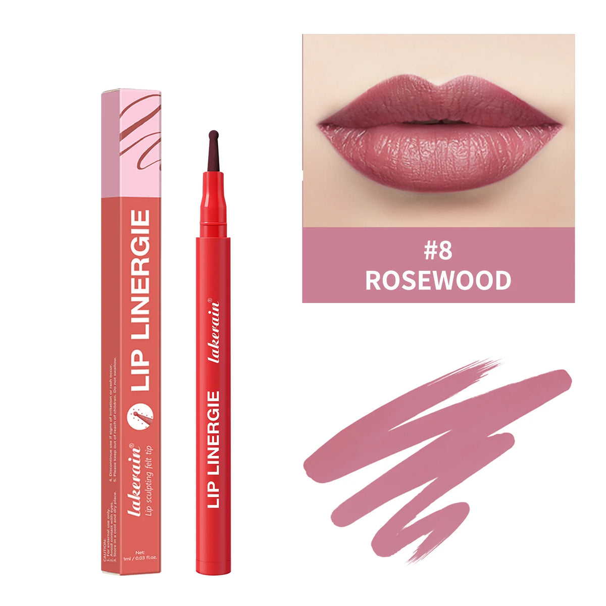 Waterproof Lip Liner Stain Lip Lingerie Long Lasting 8 Colors Transfer Proof Smudge Resistant Color No Bleed Formula  Cosmetics