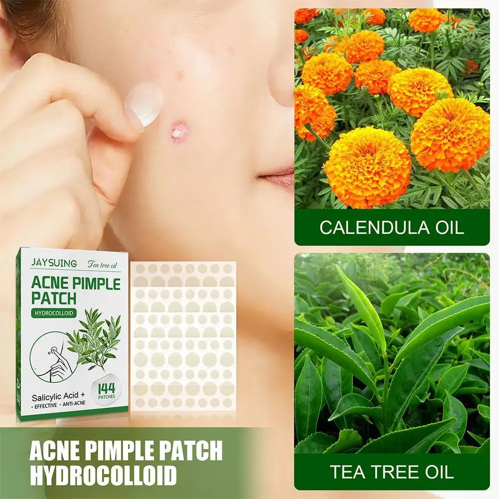 ClearSkin Hydrocolloid Acne Patches – Invisible & Healing